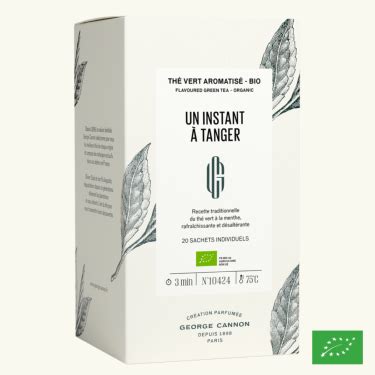 UN INSTANT À TANGER thé vert aromatisé BIO George Cannon