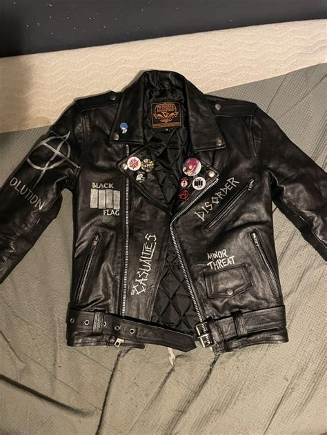 My diy leather jacket : r/punkfashion