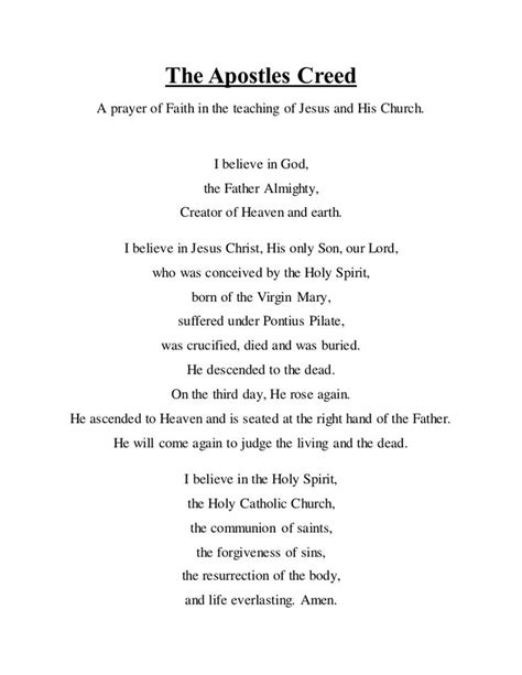 Apostles Creed