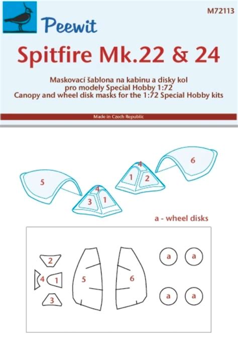 Canopy Mask For Spitfire Mk Special Hobby Peewit