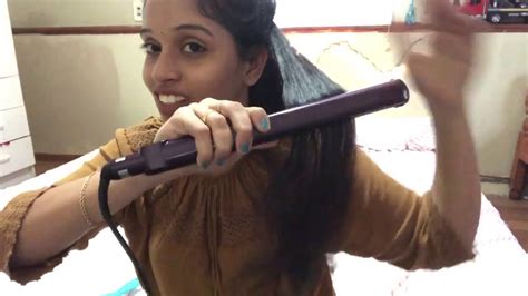 How To Straighten Your Hair With A Hair Straightener Flat Iron Youtube