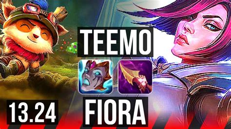 TEEMO Vs FIORA TOP Comeback 1 5M Mastery 300 Games NA Master