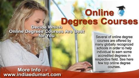 Several Of Online Degree Courses Are Offered By Many Globally