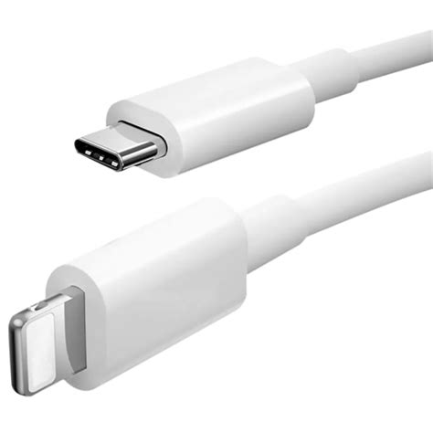 Laddare för iPhone USB C Kabel Sladd 20W Snabbladdare 1 meter