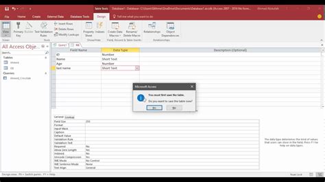 How To Use Sql Codes Inside Microsoft Access 2016 Kurdish Youtube