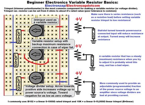 Trimpot Trimmer Potentiometer Voltage Divider Variable Resistor Voltage Divider