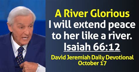 David Jeremiah Daily Devotional October A River Glorious