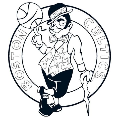 Boston Celtics logo coloring page - Free coloring pages