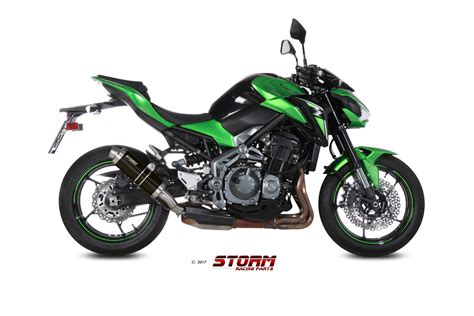 KAWASAKI Z900 A2 35 70 KW Exhaust Storm Gp Black Stainless Steel K