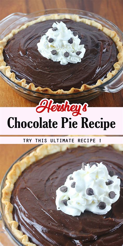 Hersheys Cocoa Pudding Recipe Hersheys Chocolate Pie Recipe In