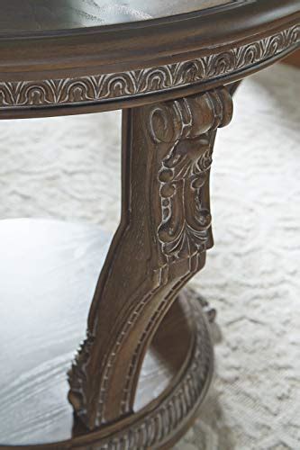 Signature Design By Ashley Charmond Traditional Round End Table