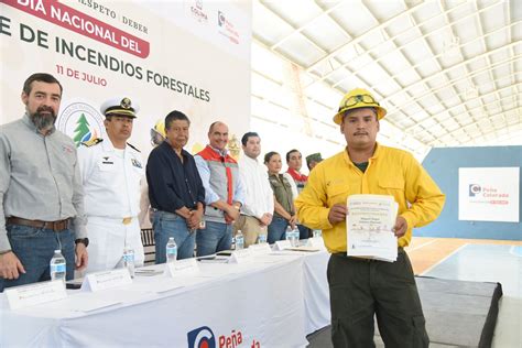 En Reconocimiento A Combatientes De Incendios Peña Colorada Reitera Su Compromiso Con La