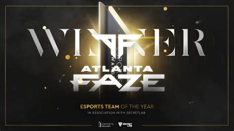 Atlanta Faze Wins The Esports Team Of The Year At The Esports