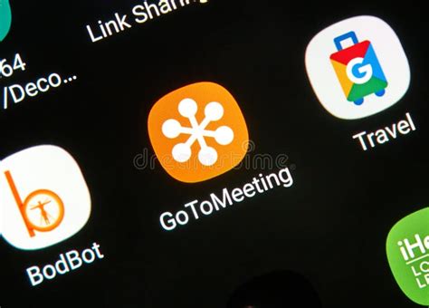 Gotomeeting Logo And App On Cellphone Screen It Is An Online Meeting