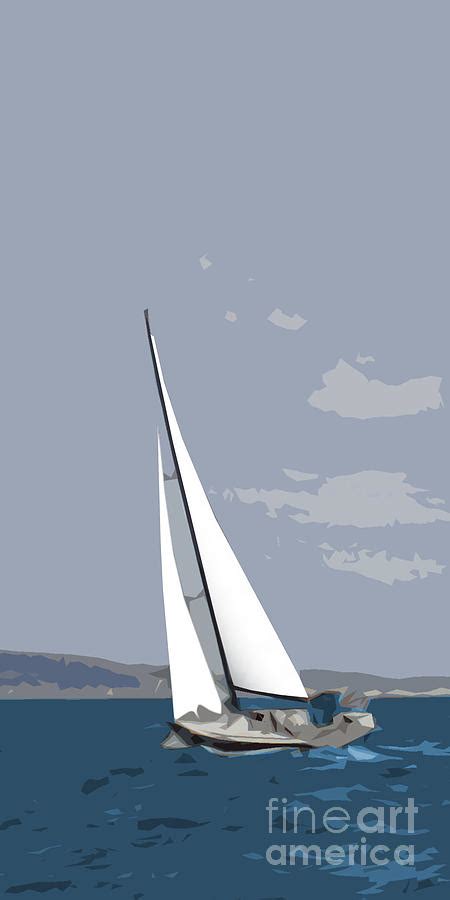 The Yacht Digital Art By Roger Lighterness Fine Art America