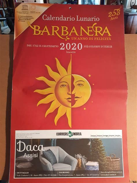 Calendario Lunario Barbanera Ebay