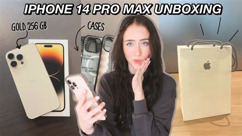 Iphone 14 Pro Max Gold Unboxing And First Impressions Cases