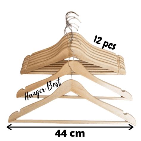 Jual Hanger Kayu Palang Dewasa Wood Warna Natural Lusin