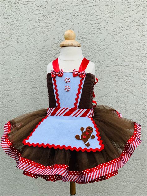 Gingerbread Costume Christmas Pageant Dress Holiday Pageant Etsy