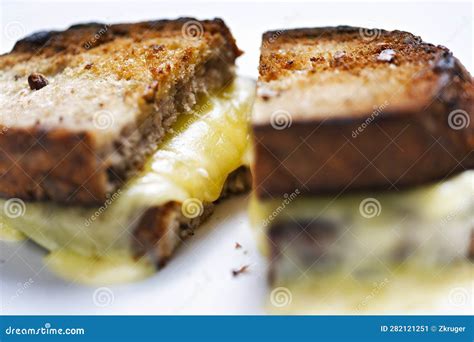 American Grilled Cheese .sandwich Stock Image - Image of american ...