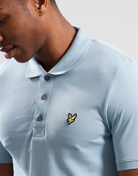 Lyle Scott Plain Polo Shirt Slate Terraces Menswear