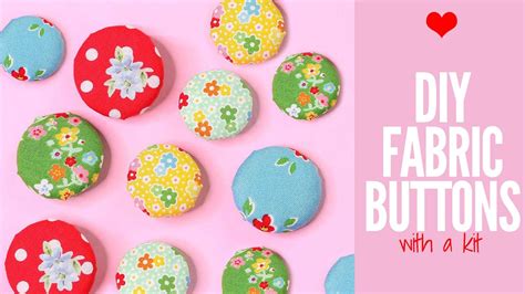 How To Make Fabric Buttons With A Kit Youtube