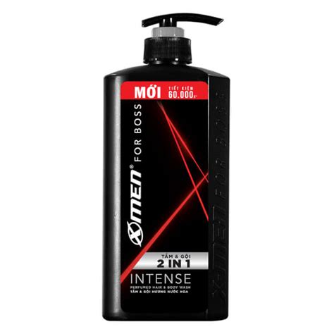 Tắm gội hương nước hoa X Men Boss Intense 2in1 650g DEEP35 yeuhang