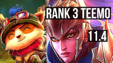 Teemo Vs Quinn Top Defeat Rank 3 Teemo 800 Games 900k Mastery