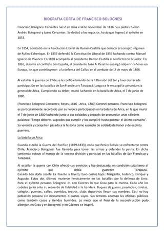 Biografia Corta De Francisco Bolognesi Pdf