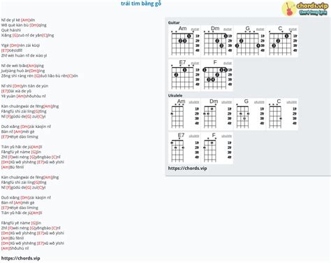 Chord Trái Tim Bằng Gỗ Tab Song Lyric Sheet Guitar Ukulele Chords Vip