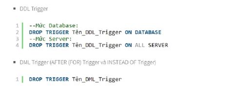 Trigger trong SQL là gì Cách tạo xóa Trigger trong SQL