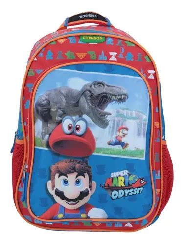 Mochila Grande Primaria Secundaria Escolar Chenson Dino Original Super