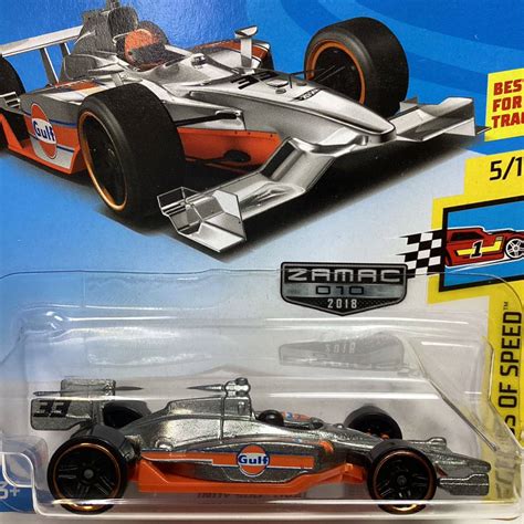 未使用に近いWalmart限定 ザマックホットウィール インディー 500 オーバル Gulf ガルフ ZAMAC Hot