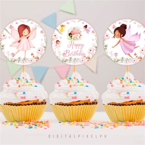 Fairy Cupcake Toppers Etsy