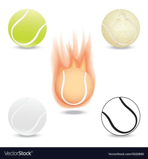 Tennis ball Royalty Free Vector Image - VectorStock