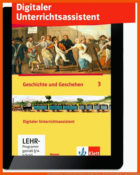 Klett Arbeitsbl Tter Geschichte L Sungen Geschichte Arbeitsbl Tter