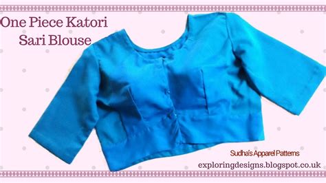 Sudha S Apparel Patterns How To Make Single Katori One Piece Katori