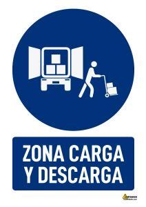 Señal de zona de carga y descarga Imprimir carteles gratis