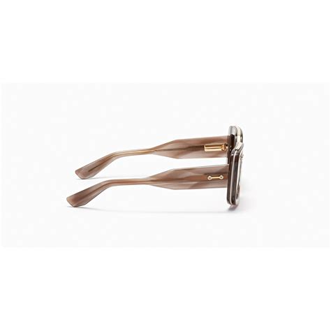 Akoni Virgo Sunglasses In Nude Grey Swirl