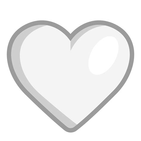 White Heart Flat Icon Fluentui Emoji Flat Iconpack Microsoft