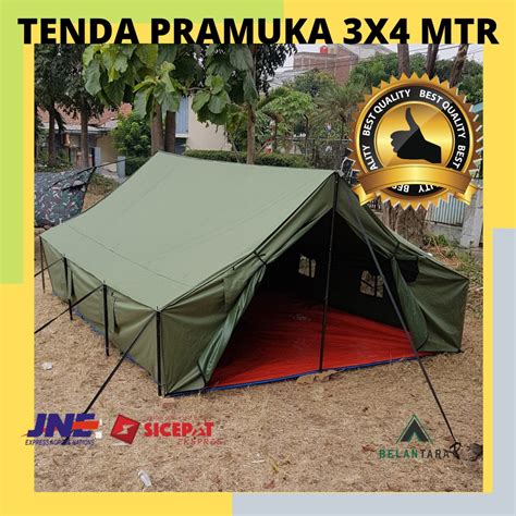 Jual Tenda Pramuka X Meter Kapasitas Orang Bahan D