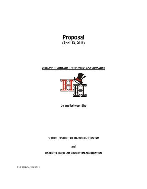 A Printable Pdf Of The Contract Proposal Hatboro Horsham School