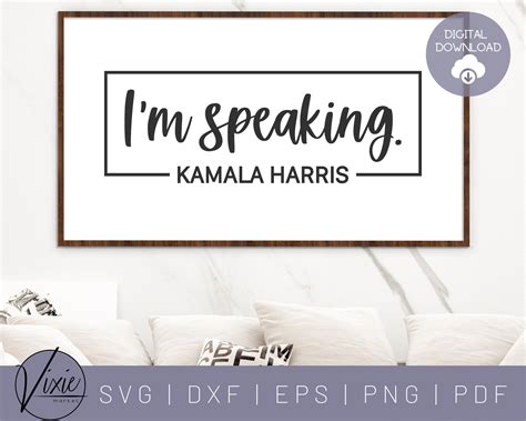 Im Speaking Svg Vice President Svg Kamala Harris Etsy