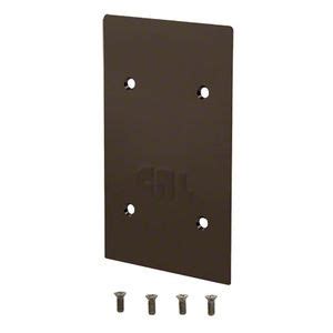 CRL 9BL21CDU Black Bronze End Cap For 9BL21 Series Standard Square Base