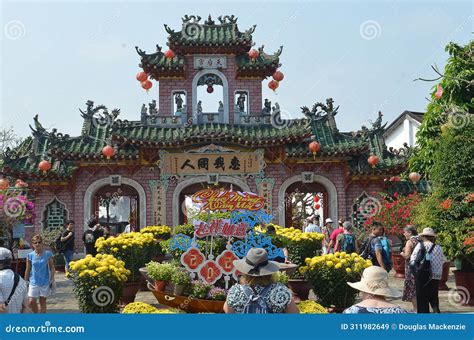 Phuoc Kien Temple Entrance Gate Hoi An Vietnam Editorial Stock Image