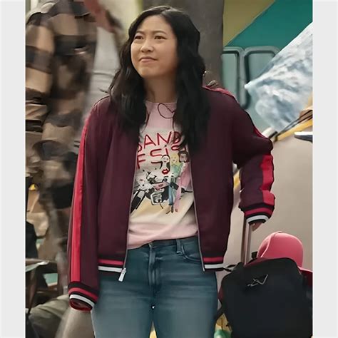 Jackpot 2024 Awkwafina Jacket Katie Bomber Jacket Danezon