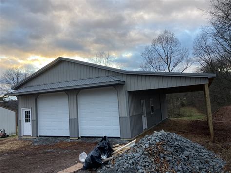 Black And Gray Pole Barn Extreme Pole Buildings