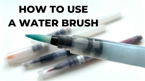 How To Use A Water Brush Useful For Urban Sketching Youtube