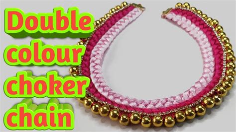 Silk Thread Choker Necklace Choker Necklace Suhithcreations Youtube