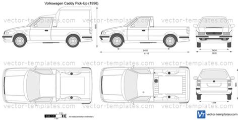 Templates Cars Volkswagen Volkswagen Caddy Pick Up